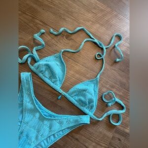 Lulu's Light Blue Bikini Set
